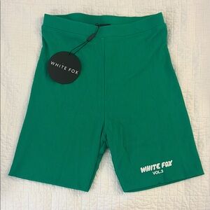 White Fox Boutique Green Athletic Shorts